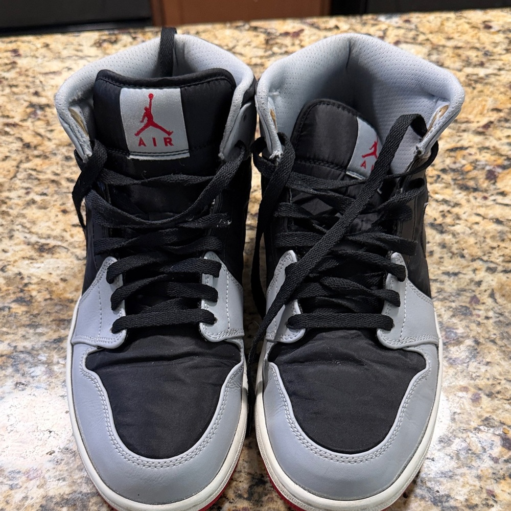 Nike Black and Gray High-Top Sneakers